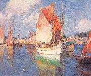 Payne, Edgar Alwin Brittany Boats china oil painting reproduction